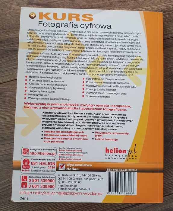 Książka Fotografia cyfrowa Kurs Anna Owczarz-Dadan