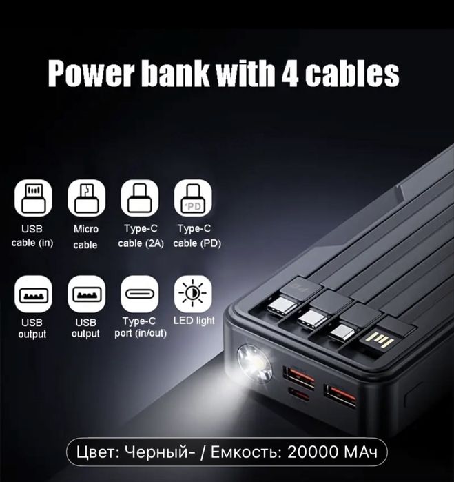 Повербанк новый в новейшем состоянии запечатаный