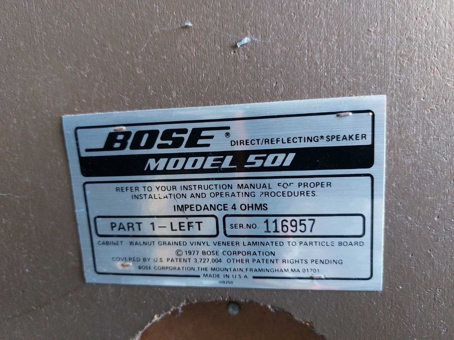 bose 501 DIRECT REFLECTING kolumny