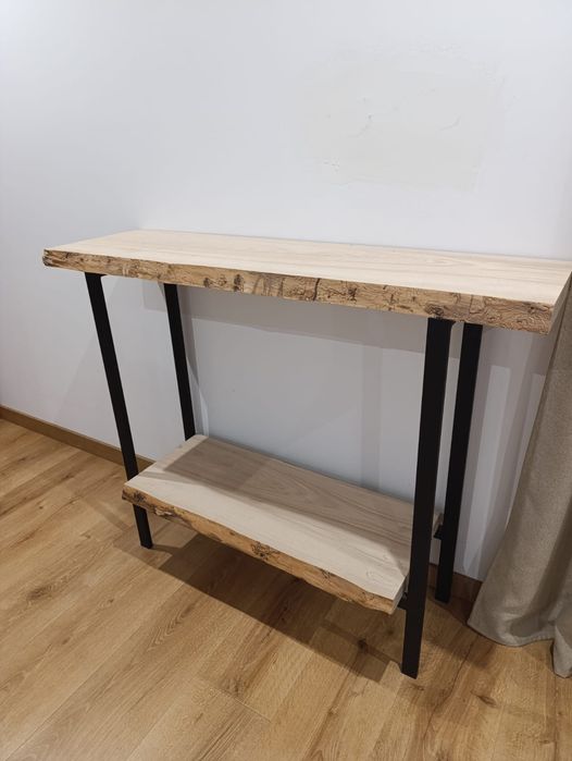 Konsola/ komoda loft z litego drewna
