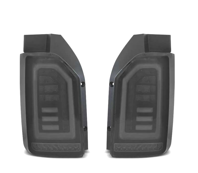 FAROLINS PARA VOLKSWAGEN VW T6 15-19 BARRA DE LUZ DINÂMICA CARDNA FUNDO NEGRO FUMADO