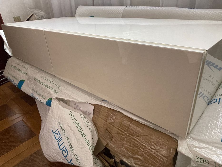 Módulo de gavetas People da Interforma (lacado branco brilhante)