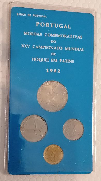Moedas comemorativas Mundial Hoquei 1982