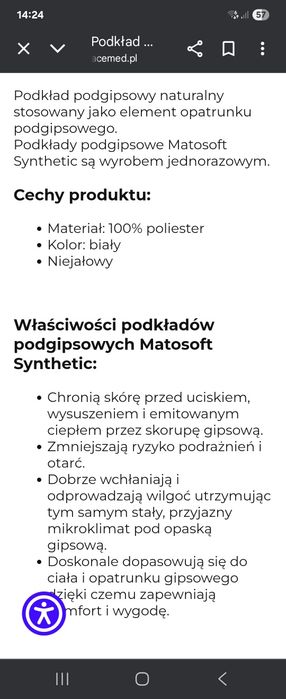 Matosoft opatrunki podgipsowe 6 szt