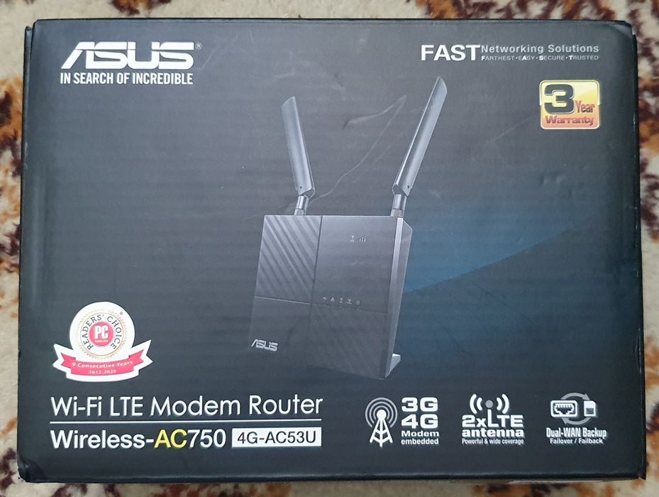 Router MODEM LTE Asus 4G-AC53U