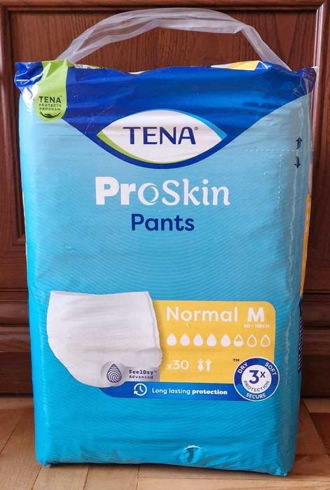 TENA Pants ProSkin Normal majtki chłonne M 30szt Nowe