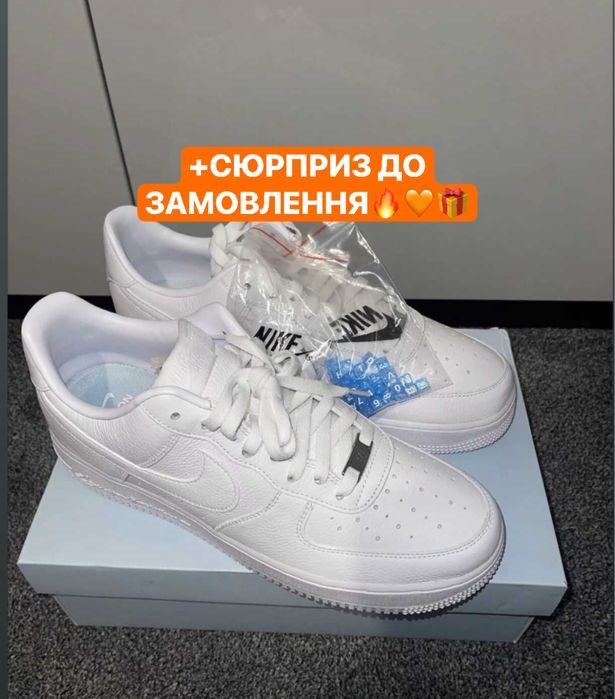 З ПОДАРУНКОМ‼️Кросівки Nike Air Force 1 Low x Drake Nocta (Білі),Nike.