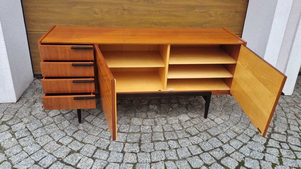 Sideboard Mezulanik Komoda Mid Century Design PRL Czechosłowacja