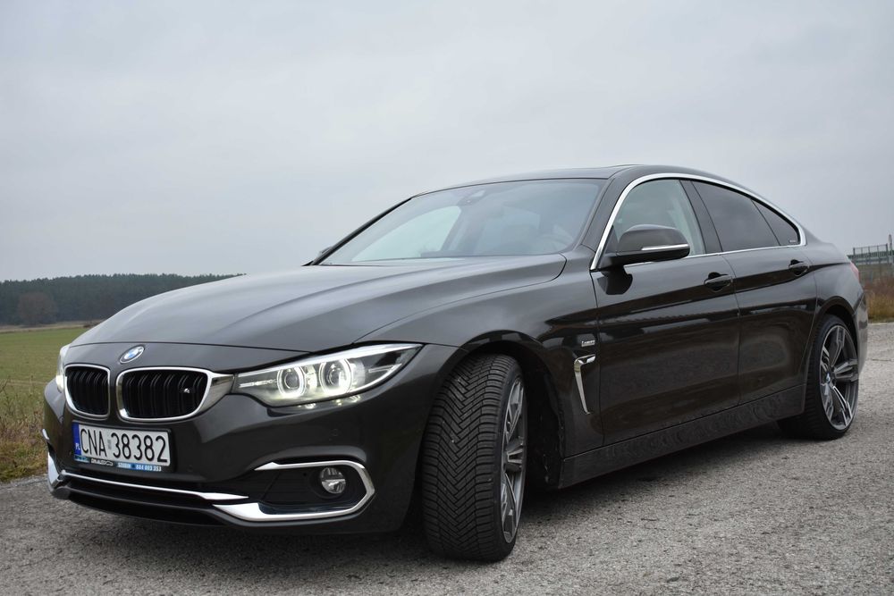 100% Bezwypadkowe BMW 420d GranCoupe LuxuryLine 2018r Virtual DużaNavi
