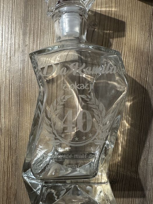 Karafka + 6 szklanek z grawerem Nowy