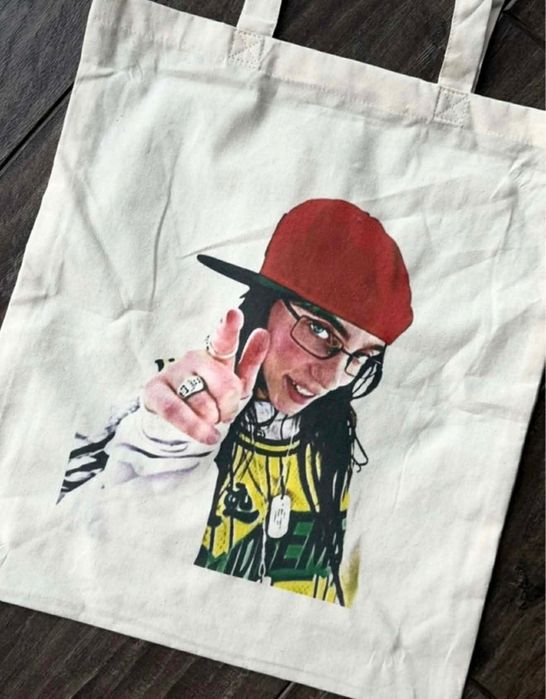 Torba tote bag Billie Eilish bawełna cotton bawełniana lunch