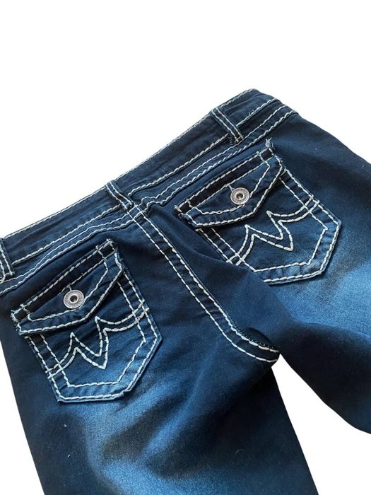 triple stitched flare jeans