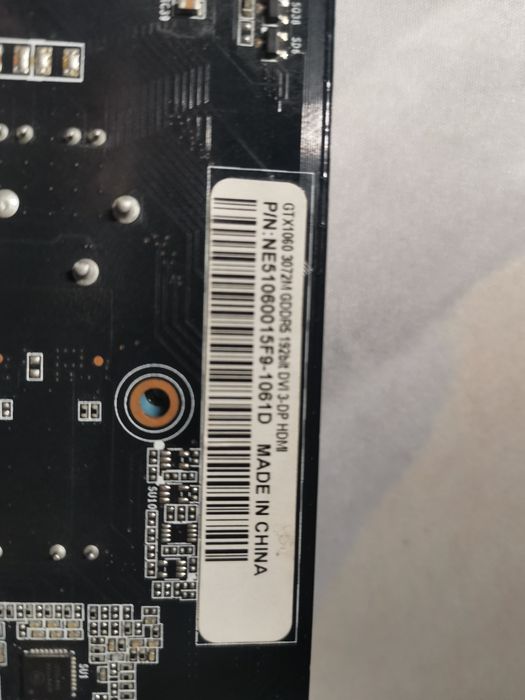 Продаю видеокарту GTX 1060 3GB