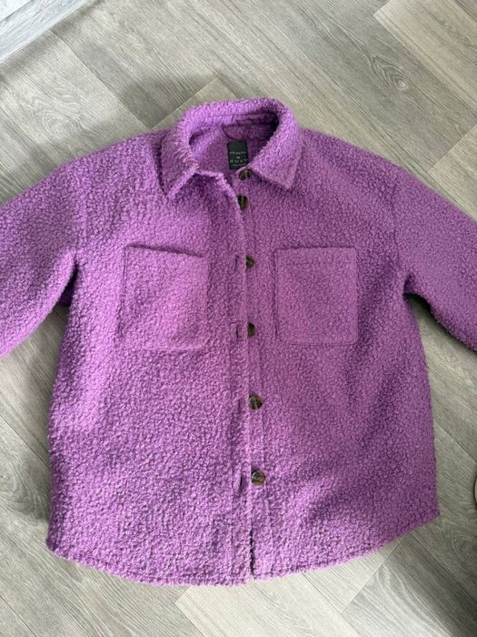 Лавандова тепла куртка сорочка