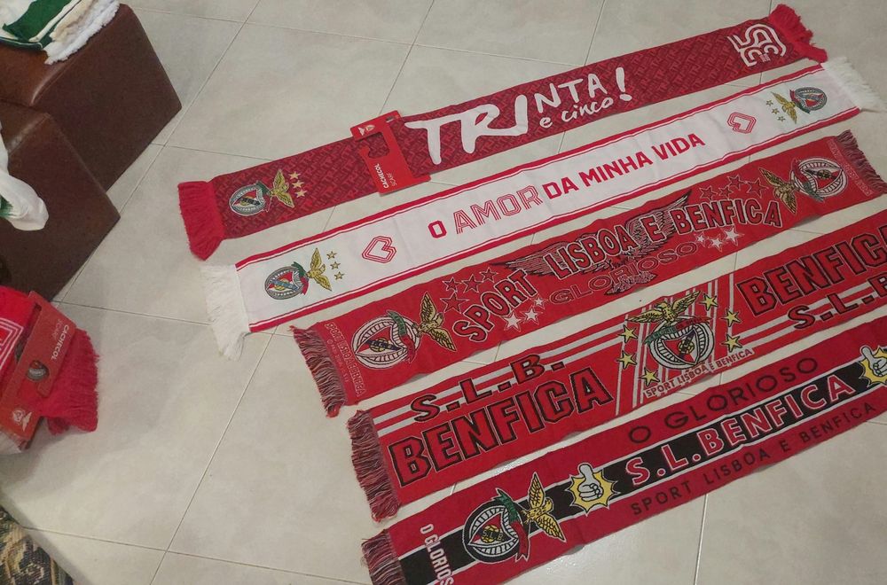 5 echarpes do benfica