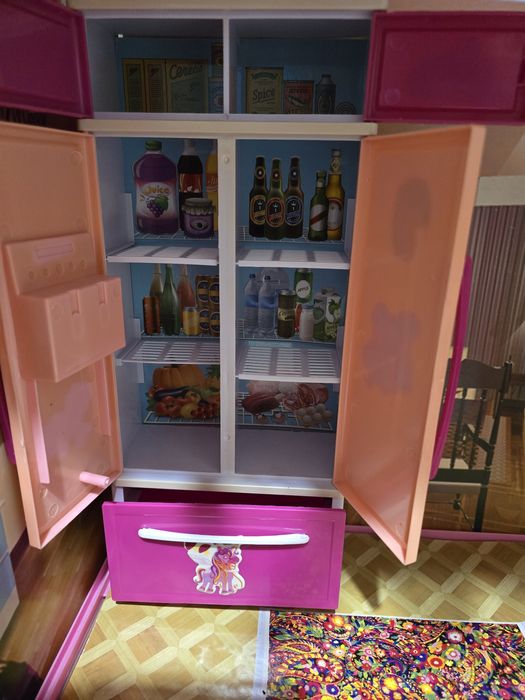 Кухня детская, свет звук подойдёт для Барби и других