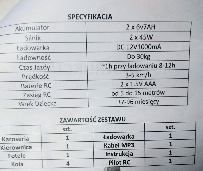Dziecięcy samochód elektryczny Ramiz BMW X6M, stan bardzo dobry