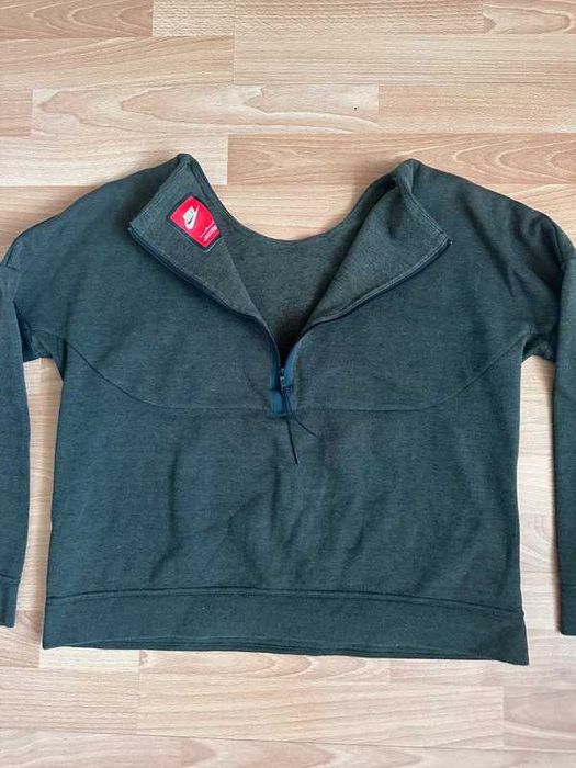 Nike Tech Fleece Crew „Cargo Khaki”→ zamek z tyłu!