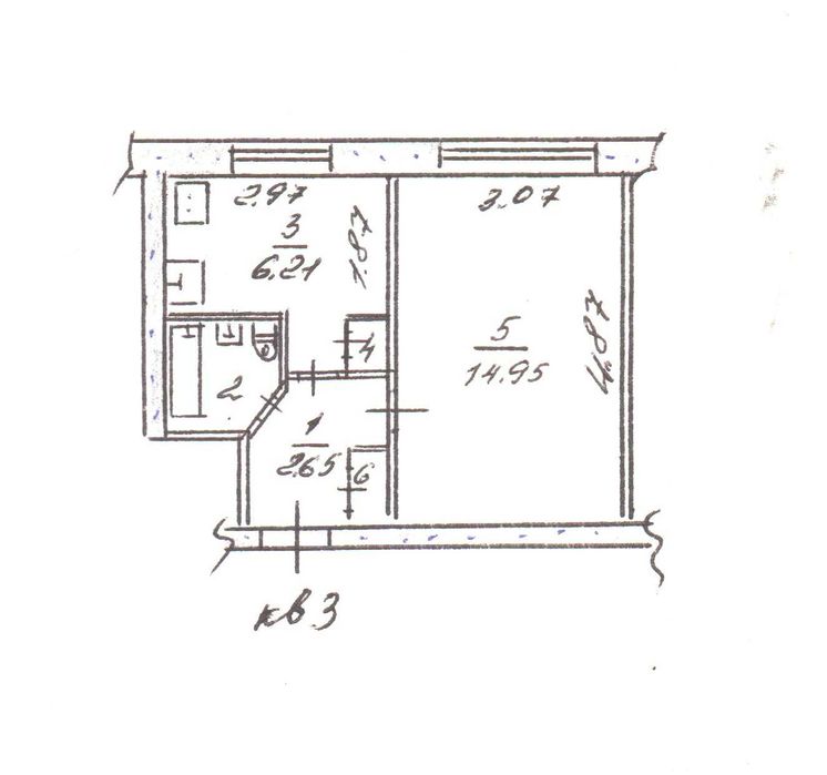 Продам однокімнатну квартиру по вул.Перемоги