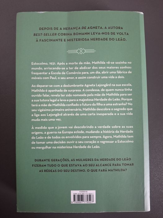Livro "O segredo de Mathilda"