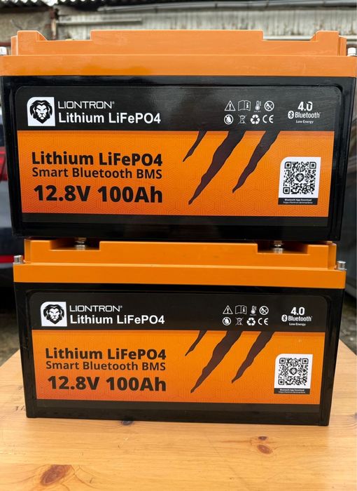 Акумулятори Liontron LiFePO4 12,8V 100Ah LX Smart BMS mit Bluetooth