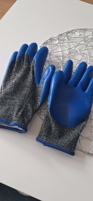 12 par rękawic roboczych Gumowe, antypoślizgowe, zapobiegające JJ