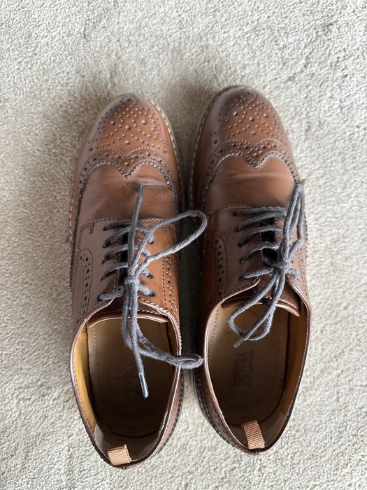 Sapatos Derby castanhos Zara
