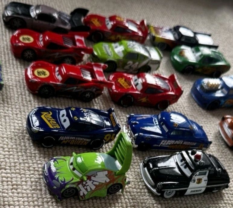 Cars, тачки Mac маквин Mater   Fillmore Sally Red