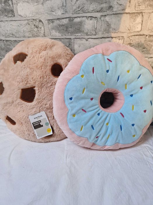 Wesołe przytulne poduszki ciastka - 2 sztuki