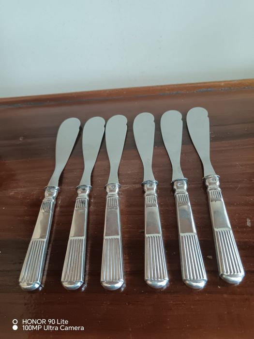 Faquinhas modelo caninhas em prata