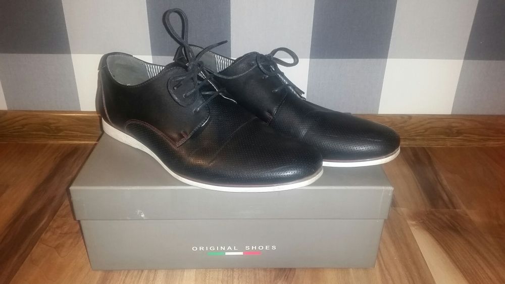 Eleganckie buty męskie Gino Lanetti rozmiar 45