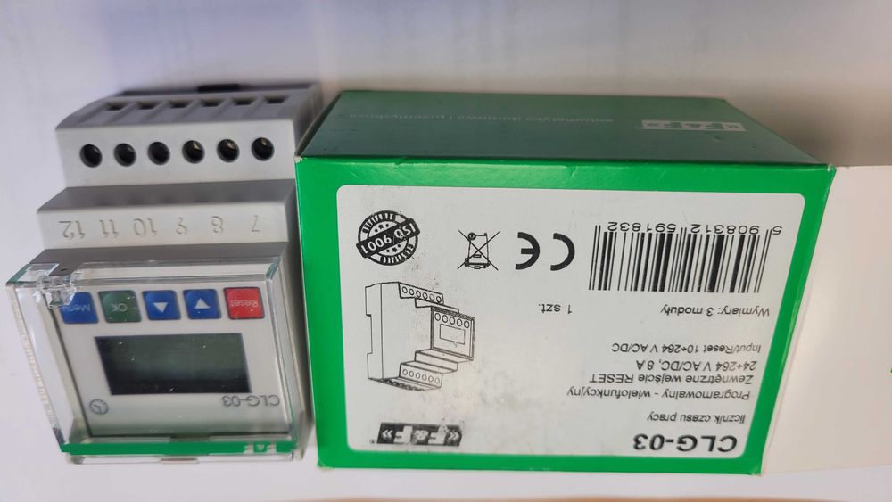 Licznik czasu pracy CLG-03 programowalny 24-264 VAC/DC F&F