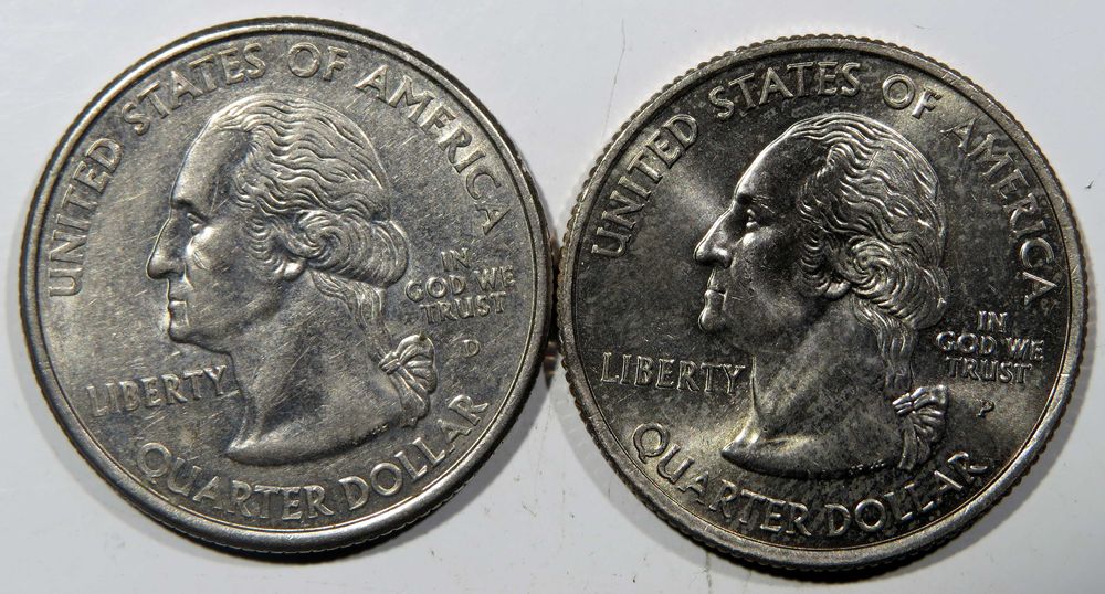 Moedas USA 2 Moedas Quarter