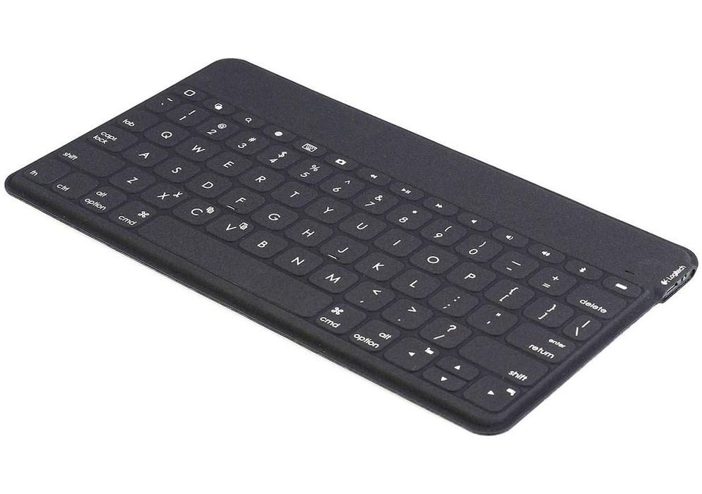 Bezprzewodowa membranowa klawiatura do tabletów Logitech Keys-To-Go Black (Bluetooth, kompatybilność z iOS, układ francuski)