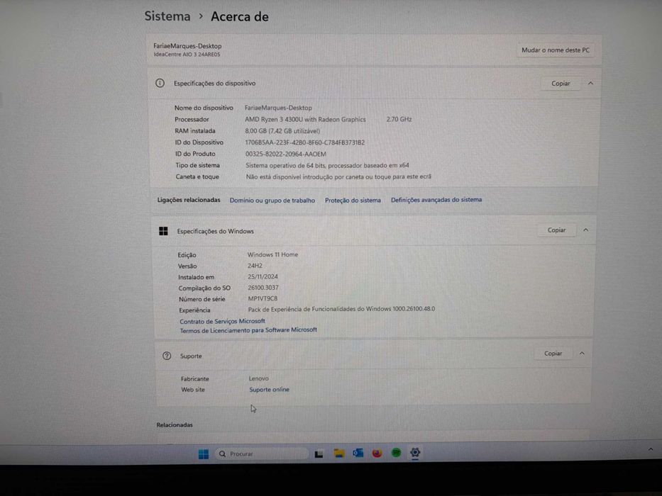 Lenovo IdeaCentre 3 24 ARE -773 All in One