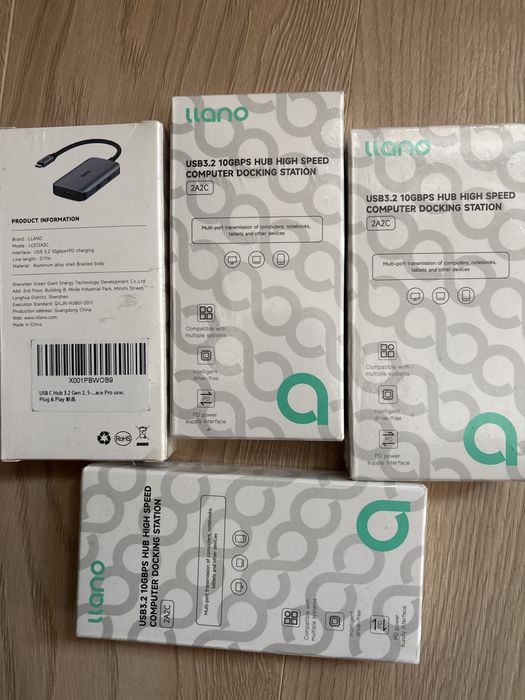 Llano USB C Hub 3.2Gen 10gbps pamiec zewnetrzna