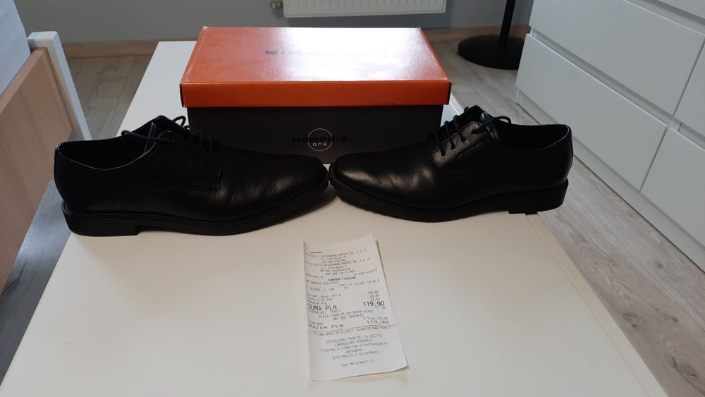 Buty męskie-skóra naturalna nr.38 czarne
