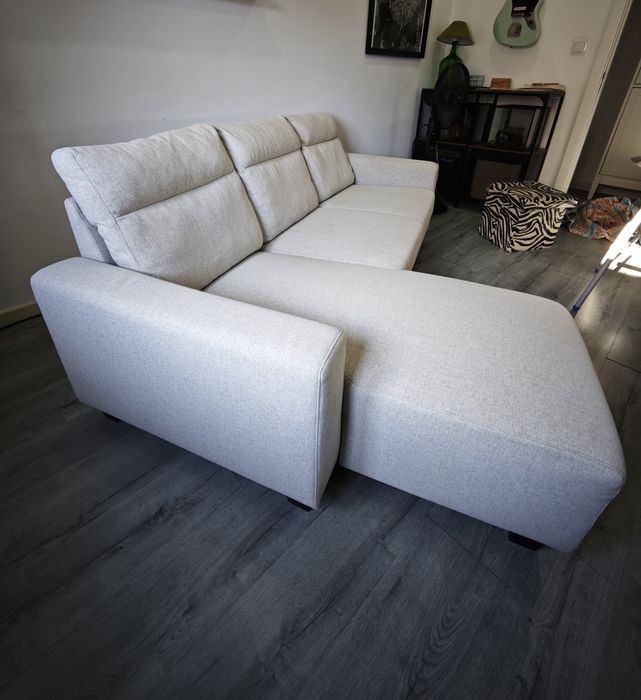 Sofá IKEA BOLLSTANÄS 3 lugares com chaise longue reversível – Bege