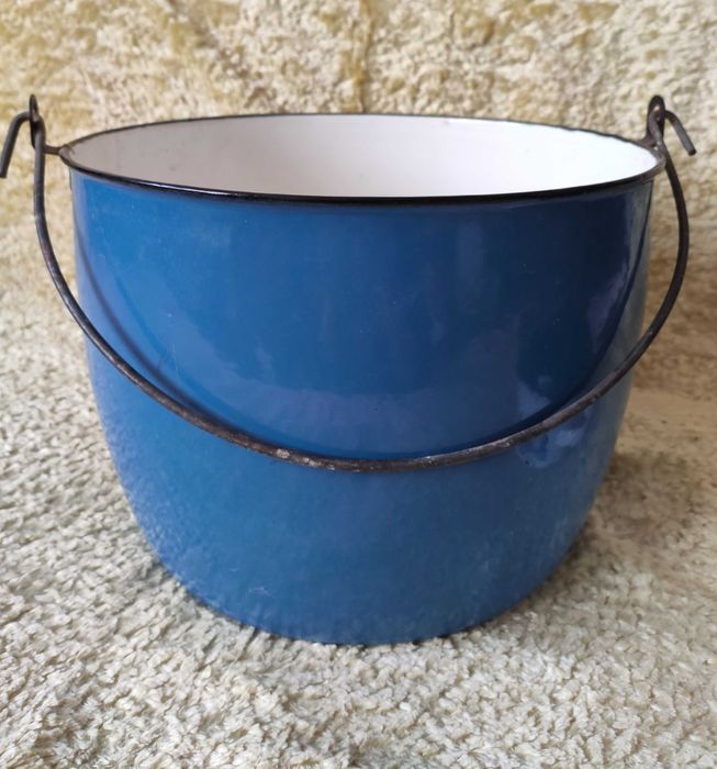 Большое эмальведро и кастрюля, БУ винтаж Польша (Киев)