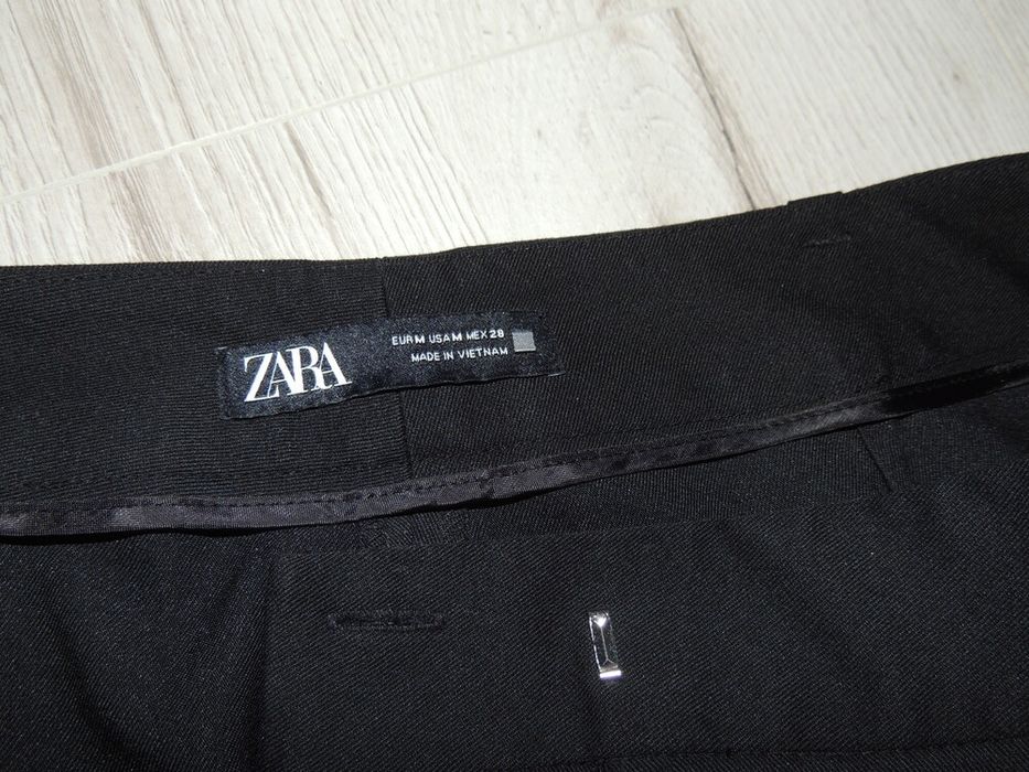 Брюки штани Zara  висока талія посадка чорні
