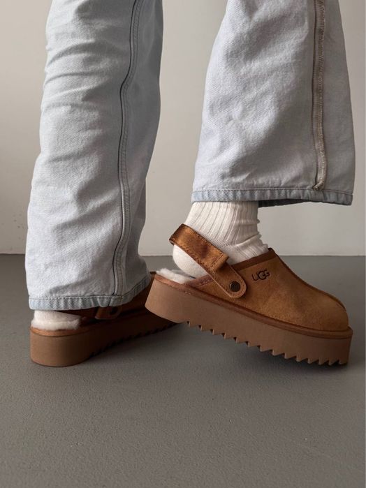 36-41 р угги розпродаж UGG LANAH CLOG platform brown black beige