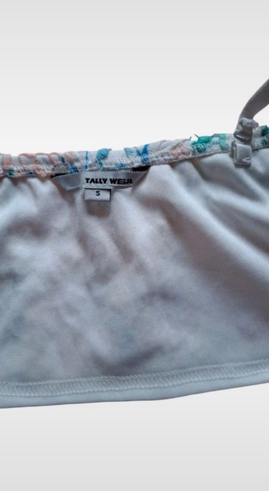 Damski koronkowy crop top