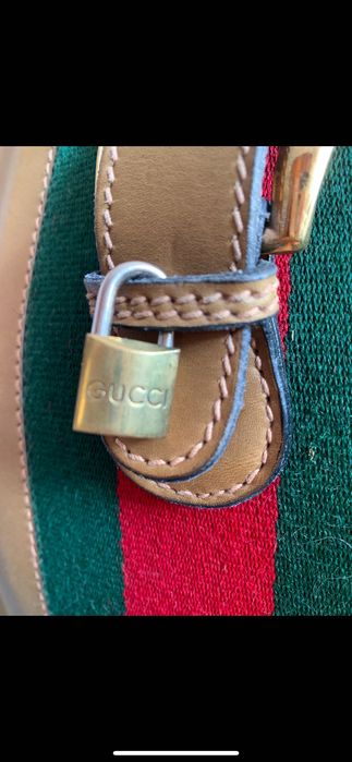 Вінтажна шкіряна оригінальна валіза Gucci 1970 років, ретро чемодан