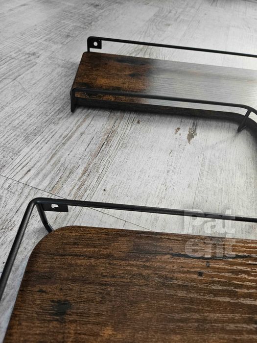 Loftowa dekoracja narożna ścienna kwietnik dom 2 sztuki