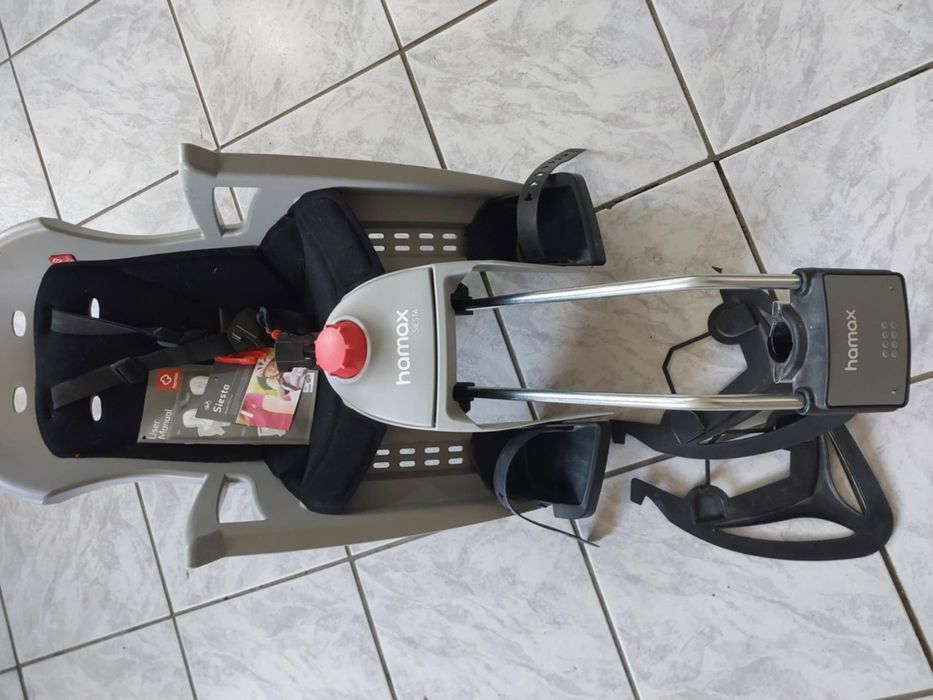 Fotelik rowerowy na rower hamax siesta odchylany do snu