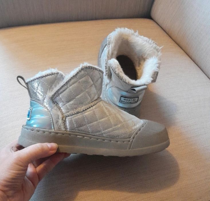 Ocieplane botki dziewczęce
