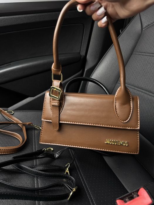 Сумка Jacquemus Le Chiquito Long Boucle Black. Сумка жакмюс