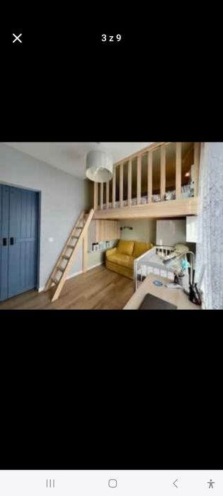 Łóżka na antresoli zabudowy z drewna