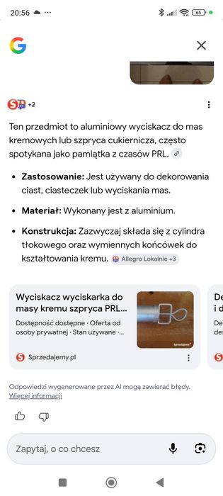 Szpryca, wyciskacz cukierniczy