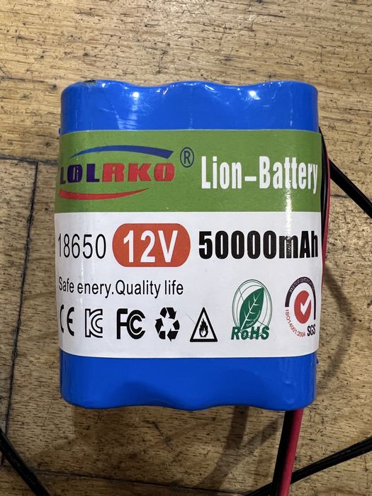 Bateria Recarregável Li-ion 12V 18650 - Nova